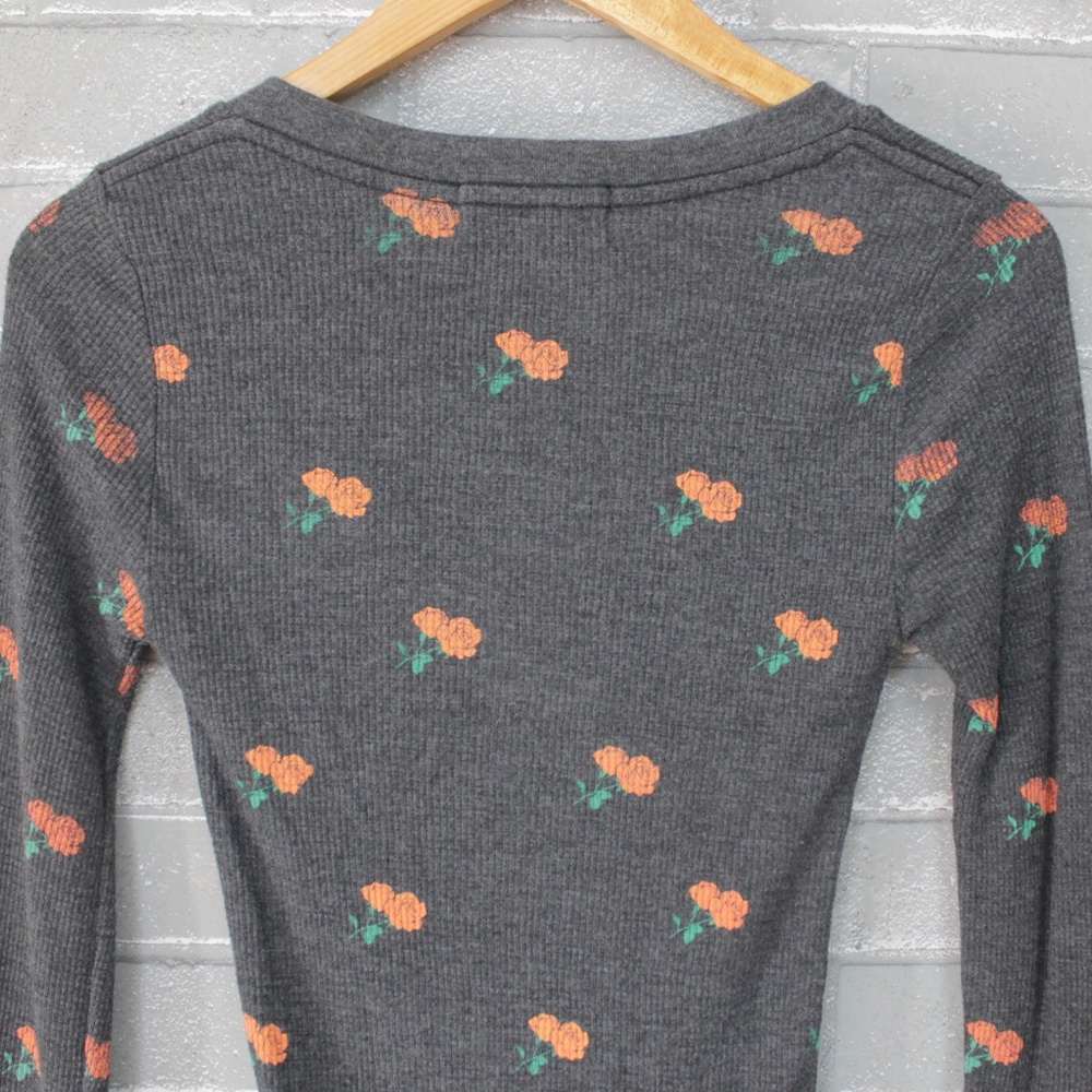 Wildfox Rose Ditsy Hallows Henley Bodysuit XS - Picture 6 of 7